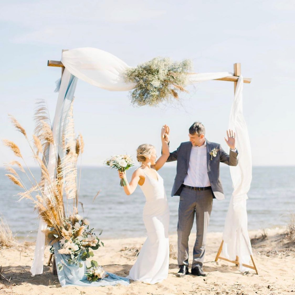 Церемония бракосочетания на пляже в стиле Бохо